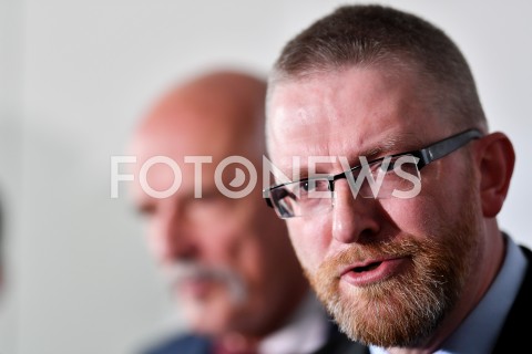  24.02.2019 GDANSK<br />
KONWENCJA WYBORCZA GRZEGORZA BRAUNA<br />
N/Z GRZEGORZ BRAUN PORTRET<br />
 