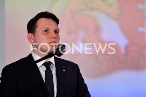  24.02.2019 GDANSK<br />
KONWENCJA WYBORCZA GRZEGORZA BRAUNA<br />
N/Z SLAWOMIR MENTZEN PORTRET<br />
 