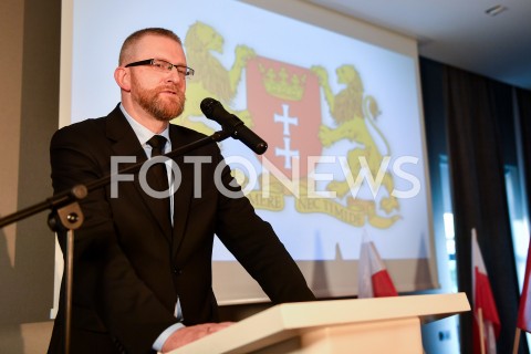 24.02.2019 GDANSK<br />
KONWENCJA WYBORCZA GRZEGORZA BRAUNA<br />
N/Z GRZEGORZ BRAUN PORTRET<br />
 