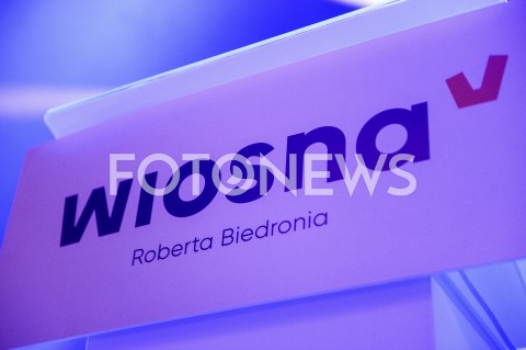 25.02.2019 GDANSK<br />KONWENCJA WIOSNY ROBERTA BIEDRONIA<br />N/Z LOGO WIOSNA ROBERTA BIEDRONIA<br /> 