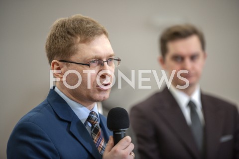  26.02.2019 WARSZAWA<br />
KONFERENCJA KOMISJI WERYFIKACYJNEJ<br />
N/Z PAWEL LISIECKI SEBASTIAN KALETA<br />
 