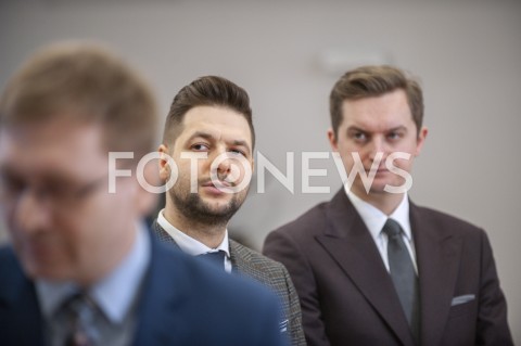  26.02.2019 WARSZAWA<br />
KONFERENCJA KOMISJI WERYFIKACYJNEJ<br />
N/Z PATRYK JAKI SEBASTIAN KALETA<br />
 