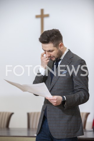  26.02.2019 WARSZAWA<br />
KONFERENCJA KOMISJI WERYFIKACYJNEJ<br />
N/Z PATRYK JAKI<br />
 