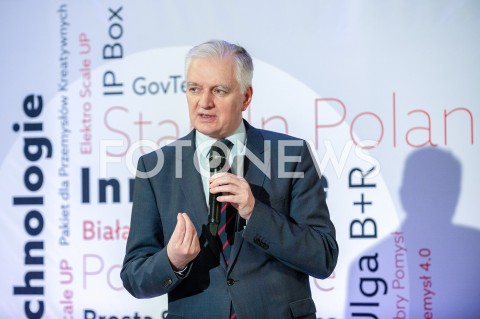  26.02.2019 WARSZAWA<br />
KONFERENCJA POPRZEDZAJACA RADE DS INNOWACYJNOSCI<br />
N/Z JAROSLAW GOWIN<br />
 