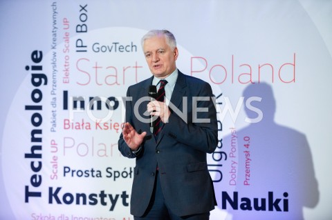  26.02.2019 WARSZAWA<br />
KONFERENCJA POPRZEDZAJACA RADE DS INNOWACYJNOSCI<br />
N/Z JAROSLAW GOWIN<br />
 