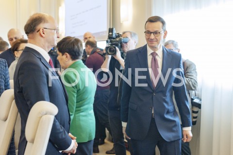  26.02.2019 WARSZAWA<br />
POSIEDZENIE RADY MINISTROW<br />
POSIEDZENIE RZADU<br />
N/Z PREMIER MATEUSZ MORAWIECKI PIOTR WAWRZYK<br />
 