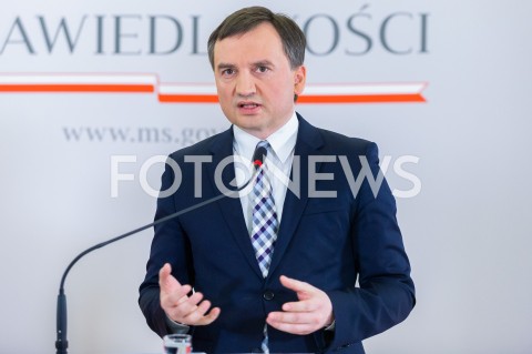  26.02.2019 WARSZAWA<br />
KONFERENCJA PRASOWA W MINISTERSTWIE SPRAWIEDLIWOSCI NT. REFORMY PRAWA RODZINNEGO<br />
N/Z ZBIGNIEW ZIOBRO<br />
 