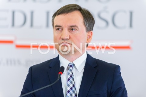  26.02.2019 WARSZAWA<br />
KONFERENCJA PRASOWA W MINISTERSTWIE SPRAWIEDLIWOSCI NT. REFORMY PRAWA RODZINNEGO<br />
N/Z ZBIGNIEW ZIOBRO<br />
 