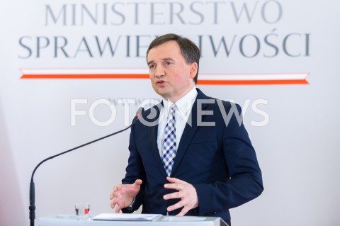  26.02.2019 WARSZAWA<br />
KONFERENCJA PRASOWA W MINISTERSTWIE SPRAWIEDLIWOSCI NT. REFORMY PRAWA RODZINNEGO<br />
N/Z ZBIGNIEW ZIOBRO<br />
 