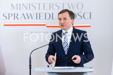  26.02.2019 WARSZAWA<br />
KONFERENCJA PRASOWA W MINISTERSTWIE SPRAWIEDLIWOSCI NT. REFORMY PRAWA RODZINNEGO<br />
N/Z ZBIGNIEW ZIOBRO<br />
 