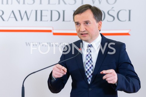  26.02.2019 WARSZAWA<br />
KONFERENCJA PRASOWA W MINISTERSTWIE SPRAWIEDLIWOSCI NT. REFORMY PRAWA RODZINNEGO<br />
N/Z ZBIGNIEW ZIOBRO<br />
 