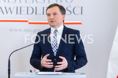  26.02.2019 WARSZAWA<br />
KONFERENCJA PRASOWA W MINISTERSTWIE SPRAWIEDLIWOSCI NT. REFORMY PRAWA RODZINNEGO<br />
N/Z ZBIGNIEW ZIOBRO<br />
 
