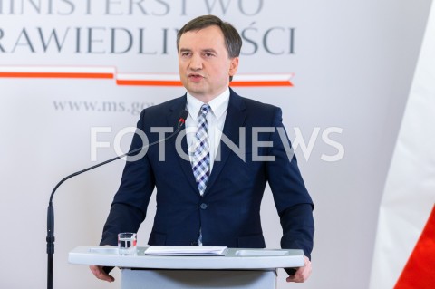  26.02.2019 WARSZAWA<br />
KONFERENCJA PRASOWA W MINISTERSTWIE SPRAWIEDLIWOSCI NT. REFORMY PRAWA RODZINNEGO<br />
N/Z ZBIGNIEW ZIOBRO<br />
 