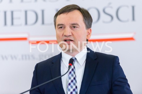  26.02.2019 WARSZAWA<br />
KONFERENCJA PRASOWA W MINISTERSTWIE SPRAWIEDLIWOSCI NT. REFORMY PRAWA RODZINNEGO<br />
N/Z ZBIGNIEW ZIOBRO<br />
 