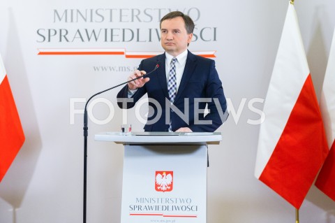  26.02.2019 WARSZAWA<br />
KONFERENCJA PRASOWA W MINISTERSTWIE SPRAWIEDLIWOSCI NT. REFORMY PRAWA RODZINNEGO<br />
N/Z ZBIGNIEW ZIOBRO<br />
 
