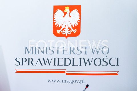  26.02.2019 WARSZAWA<br />
KONFERENCJA PRASOWA W MINISTERSTWIE SPRAWIEDLIWOSCI NT. REFORMY PRAWA RODZINNEGO<br />
N/Z NAPIS MINISTERSTWO SPRAWIEDLIWOSCI<br />
 