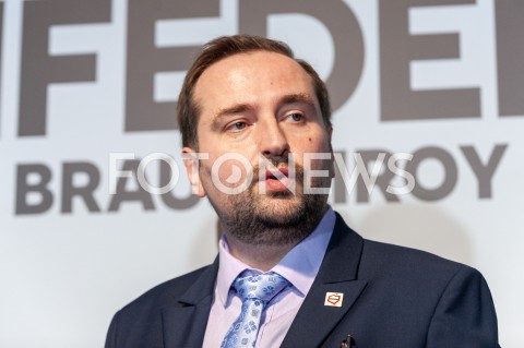  27.02.2019 WARSZAWA<br />
PREZENTACJA LOGO I NAZWY KOALICJI PROPOLSKIEJ KONFEDERACJA<br />
N/Z MACIEJ MACIEJOWSKI<br />
 