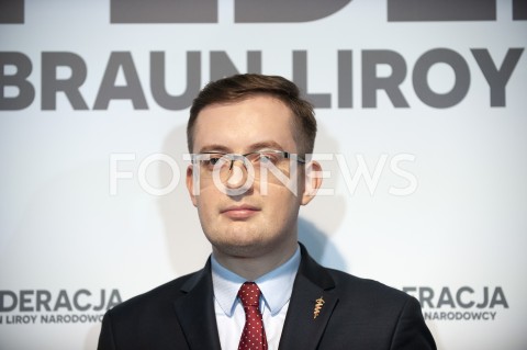  27.02.2019 WARSZAWA<br />
PREZENTACJA LOGO I NAZWY KOALICJI PROPOLSKIEJ KONFEDERACJA<br />
N/Z ROBERT WINNICKI<br />
 