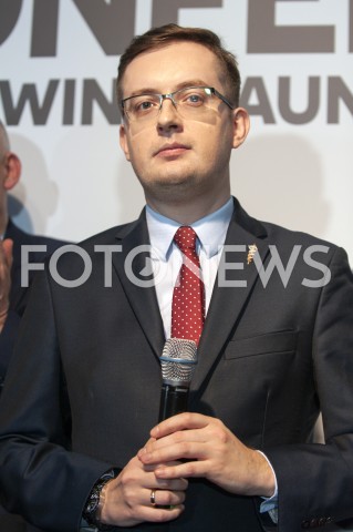  27.02.2019 WARSZAWA<br />
PREZENTACJA LOGO I NAZWY KOALICJI PROPOLSKIEJ KONFEDERACJA<br />
N/Z ROBERT WINNICKI<br />
 