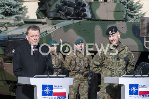  28.02.2019 WARSZAWA<br />
ODPRAWA Z KIEROWNICTWEM SIL ZBROJNYCH RP<br />
N/Z MARIUSZ BLASZCZAK RAJMUND ANDRZEJCZAK<br />
 