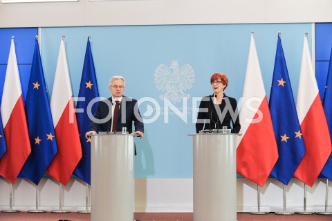 28.02.2019 WARSZAWA<br />BRIEFING PRASOWY MINISTER RODZINY PRACY I POLITYKI SPOLECZNEJ<br />N/Z KRZYSZTOF MICHALKIEWICZ ELZBIETA RAFALSKA<br /> 