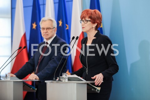  28.02.2019 WARSZAWA<br />BRIEFING PRASOWY MINISTER RODZINY PRACY I POLITYKI SPOLECZNEJ<br />N/Z KRZYSZTOF MICHALKIEWICZ ELZBIETA RAFALSKA<br /> 