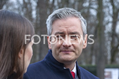  01.03.2019 WARSZAWA<br />
PREZENTACJA NOWEJ WSPOLPRACOWNICZKI ROBERTA BIEDRONIA<br />
N/Z ROBERT BIEDRON<br />
 