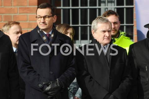  01.03.2019 OSTROLEKA<br />
UROCZYSTE ZAKONCZENIE PRZEBUDOWY SIEDZIBY MUZEUM ZOLNIERZY WYKLETYCH<br />
NARODOWY DZIEN PAMIECI<br />
N/Z PREMIER MATEUSZ MORAWIECKI PIOTR GLINSKI <br />
 