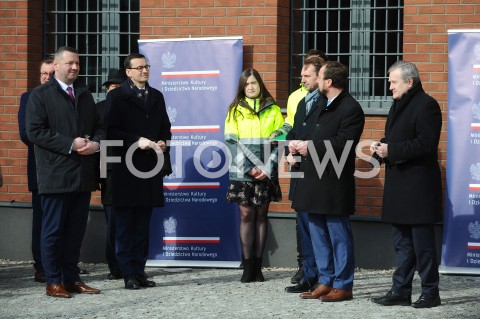  01.03.2019 OSTROLEKA<br />
UROCZYSTE ZAKONCZENIE PRZEBUDOWY SIEDZIBY MUZEUM ZOLNIERZY WYKLETYCH<br />
NARODOWY DZIEN PAMIECI<br />
N/Z PREMIER MATEUSZ MORAWIECKI JACEK KARCZEWSKI DARIUSZ BLOCHER LUKASZ KULIK PIOTR GLINSKI<br />
 