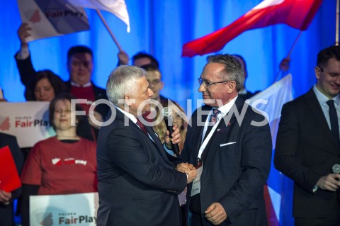  02.03.2019 WARSZAWA<br />
KONWENCJA ZALOZYCIELSKA PARTII POLSKA FAIRPLAY<br />
N/Z ROBERT GWIAZDOWSKI PIOTR ROMAN<br />
 