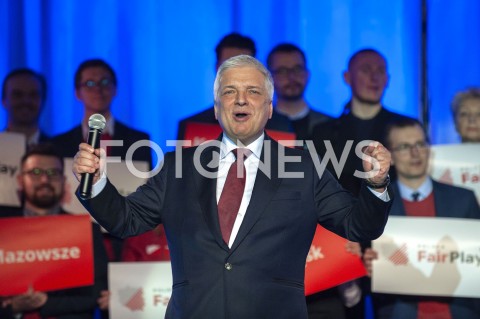  02.03.2019 WARSZAWA<br />
KONWENCJA ZALOZYCIELSKA PARTII POLSKA FAIRPLAY<br />
N/Z ROBERT GWIAZDOWSKI<br />
 
