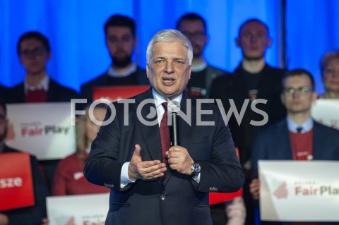  02.03.2019 WARSZAWA<br />
KONWENCJA ZALOZYCIELSKA PARTII POLSKA FAIRPLAY<br />
N/Z ROBERT GWIAZDOWSKI<br />
 