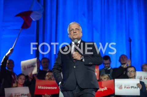  02.03.2019 WARSZAWA<br />
KONWENCJA ZALOZYCIELSKA PARTII POLSKA FAIRPLAY<br />
N/Z ROBERT GWIAZDOWSKI<br />
 