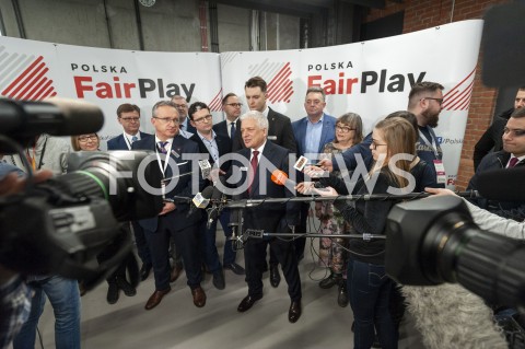  02.03.2019 WARSZAWA<br />
KONWENCJA ZALOZYCIELSKA PARTII POLSKA FAIRPLAY<br />
N/Z ROBERT GWIAZDOWSKI<br />
 