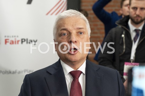  02.03.2019 WARSZAWA<br />
KONWENCJA ZALOZYCIELSKA PARTII POLSKA FAIRPLAY<br />
N/Z ROBERT GWIAZDOWSKI<br />
 
