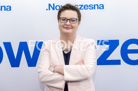  02.03.2019 WARSZAWA<br />
KONFERENCJA PRASOWA PO RADZIE KRAJOWEJ NOWOCZESNEJ<br />
N/Z KATARZYNA LUBNAUER<br />
 
