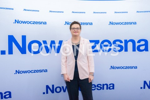  02.03.2019 WARSZAWA<br />
KONFERENCJA PRASOWA PO RADZIE KRAJOWEJ NOWOCZESNEJ<br />
N/Z KATARZYNA LUBNAUER<br />
 