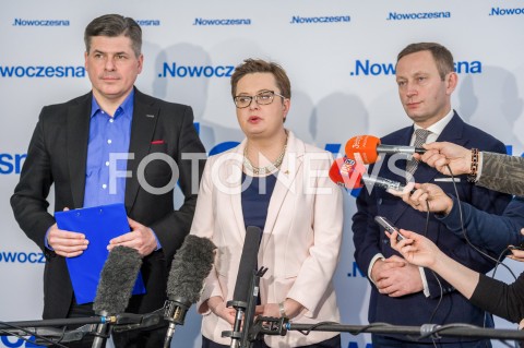 Konferencja prasowa po Radzie Krajowej Nowoczesnej w Warszawie