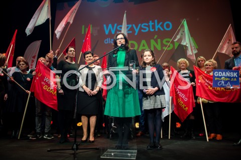  03.03.2019 GDANSK<br />
WIECZOR WYBORCZY ALEKSANDRY DULKIEWICZ W GDANSKU<br />
N/Z ALEKSANDRA DULKIEWICZ<br />
 