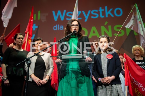  03.03.2019 GDANSK<br />
WIECZOR WYBORCZY ALEKSANDRY DULKIEWICZ W GDANSKU<br />
N/Z ALEKSANDRA DULKIEWICZ<br />
 