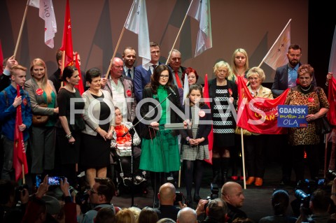  03.03.2019 GDANSK<br />
WIECZOR WYBORCZY ALEKSANDRY DULKIEWICZ W GDANSKU<br />
N/Z ALEKSANDRA DULKIEWICZ<br />
 