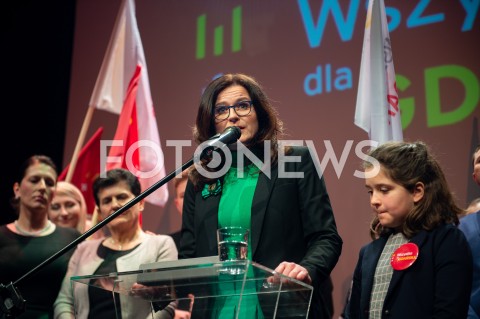 Wieczór wyborczy Aleksander Dulkiewicz w Gdańsku