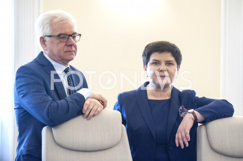  05.03.2019 WARSZAWA<br />
POSIEDZENIE RADY MINISTROW<br />
POSIEDZENIE RZADU<br />
N/Z BEATA SZYDLO JACEK CZAPUTOWICZ<br />
 