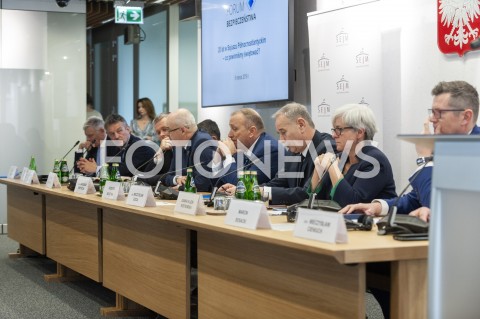  06.03.2019 WARSZAWA SEJM<br />
FORUM BEZPIECZENSTWA<br />
20 LAT W SOJUSZU POLNOCNOATLANTYCKIM NATO<br />
N/Z RYSZARD SCHNEPF RADOSLAW KUJAWA TOMASZ SIEMONIAK WALDEMAR SKRZYPCZAK GRZEGORZ SCHETYNA MIECZYSLAW GOCUL JOANNA KLUZIK ROSTKOWSKA MARCIN BOSACKI <br />
 