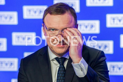 Konferencja prezesa TVP Jacka Kurskiego w Warszawie