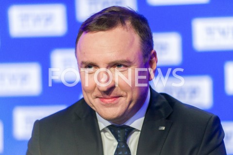  06.03.2019 WARSZAWA<br />
KONFERENCJA PREZESA TELEWIZJI POLSKIEJ DOTYCZACA ORGANIZACJI KONKURSU PIOSENKI EUROWIZJI DLA DZIECI<br />
N/Z JACEK KURSKI <br />
 