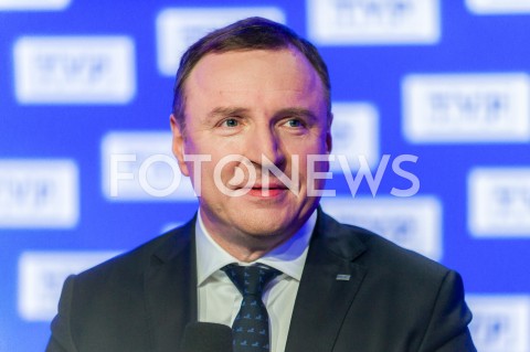  06.03.2019 WARSZAWA<br />
KONFERENCJA PREZESA TELEWIZJI POLSKIEJ DOTYCZACA ORGANIZACJI KONKURSU PIOSENKI EUROWIZJI DLA DZIECI<br />
N/Z JACEK KURSKI <br />
 