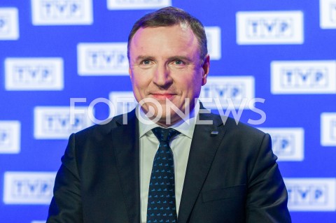  06.03.2019 WARSZAWA<br />
KONFERENCJA PREZESA TELEWIZJI POLSKIEJ DOTYCZACA ORGANIZACJI KONKURSU PIOSENKI EUROWIZJI DLA DZIECI<br />
N/Z JACEK KURSKI <br />
 