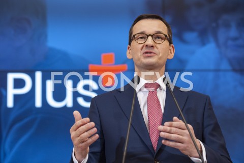  07.03.2019 WARSZAWA<br />
KONFERENCJA EMERYTURA PLUS<br />
N/Z PREMIER MATEUSZ MORAWIECKI<br />
 