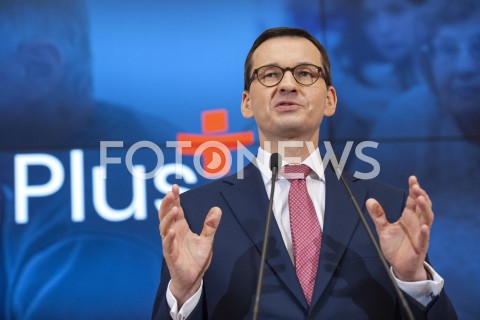  07.03.2019 WARSZAWA<br />
KONFERENCJA EMERYTURA PLUS<br />
N/Z PREMIER MATEUSZ MORAWIECKI<br />
 